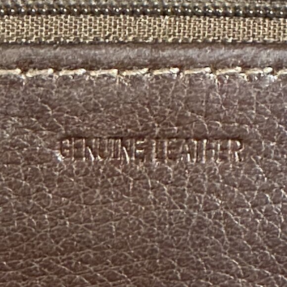 Fossil Tri Fold Wallet Brown Leather ID Slip and Bill Pockets Snap Closure - Picture 6 of 7